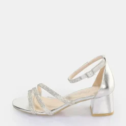 Shop BUFFALO Lilly Glam Sandale A Talon Vegan Argent