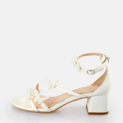 Outlet BUFFALO Lucy Butterfly Sandales A Talon Blanc