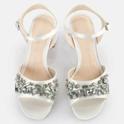 Hot BUFFALO Lucy Ice Sandales A Talon Ivoire No_Color