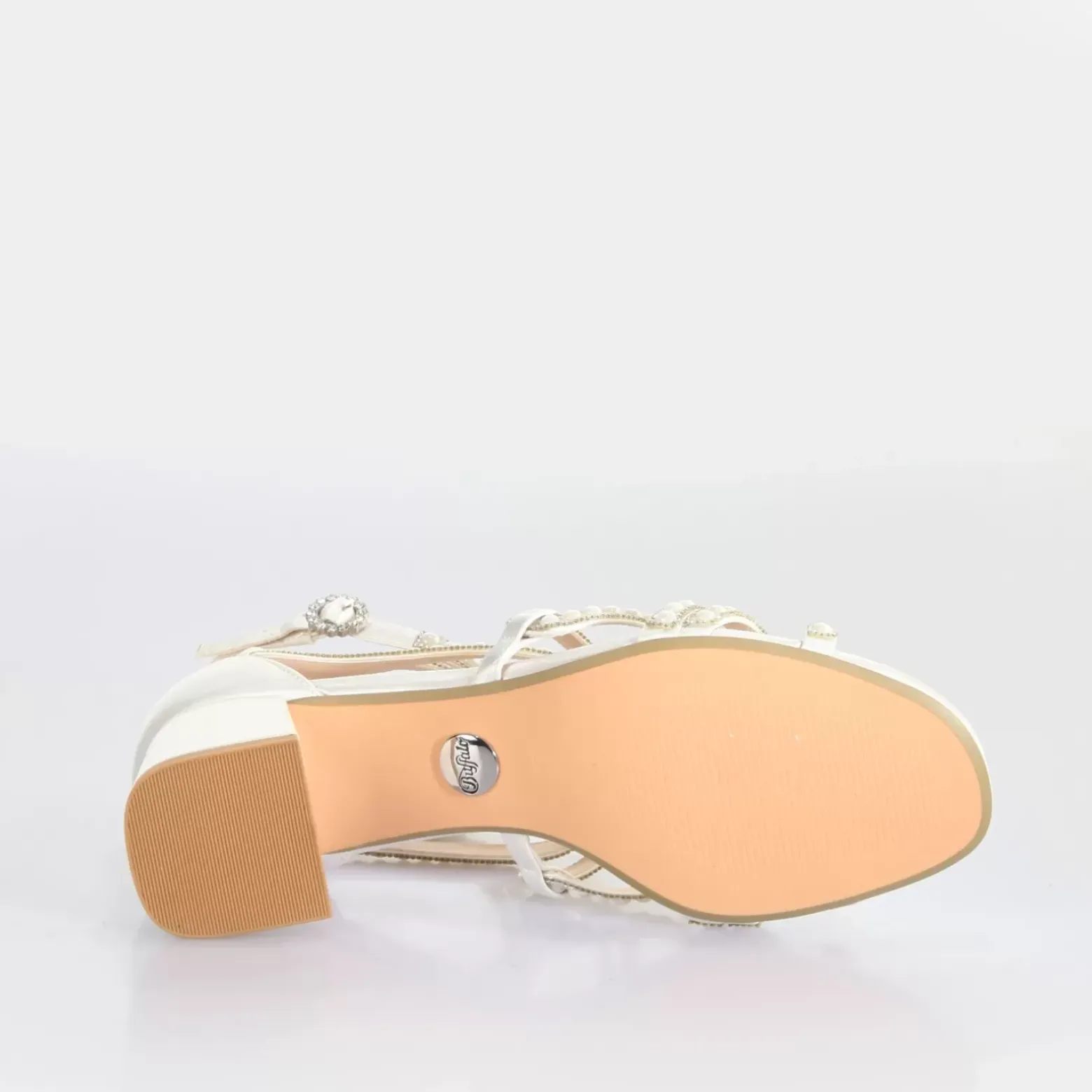 Flash Sale BUFFALO Lucy Shine Sandales A Talon Ivoire No_Color