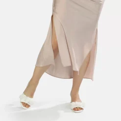 New BUFFALO Luna Bloom Sandales Ivoire Blanc