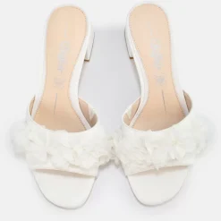 New BUFFALO Luna Bloom Sandales Ivoire Blanc