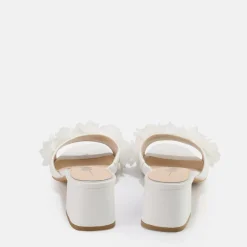 New BUFFALO Luna Bloom Sandales Ivoire Blanc