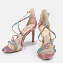 Cheap BUFFALO Makai 2 Sandales A Talon Vegan Rainbow