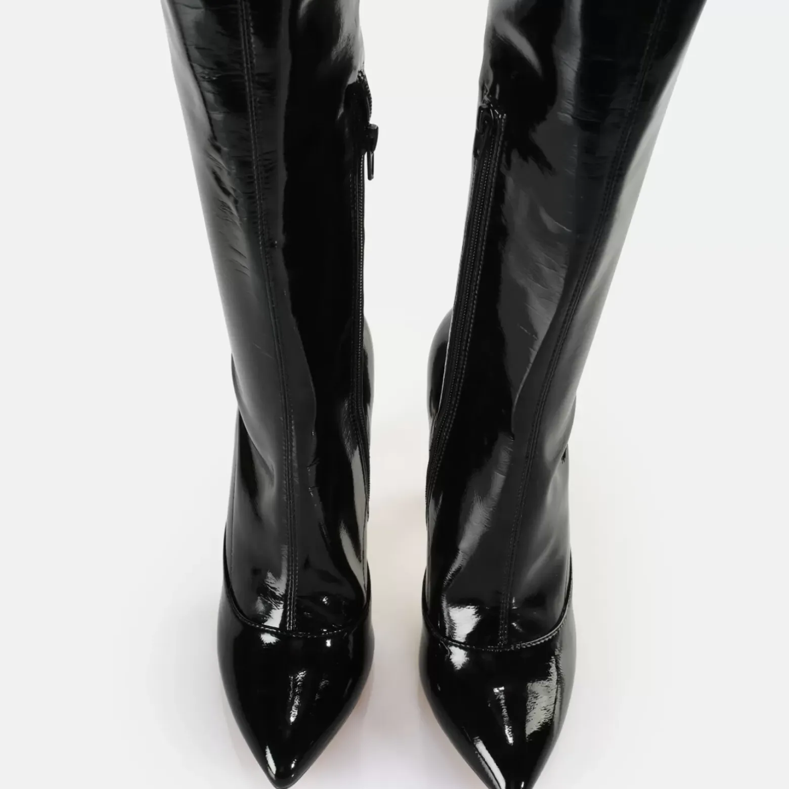 Clearance BUFFALO Marjorie Overknee Mid Bottes Vegan Noir