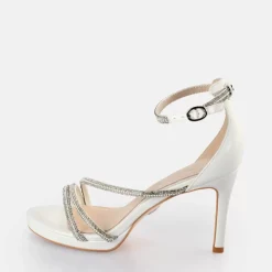 Best Sale BUFFALO Mary Shine Sandales A Talon Blanc