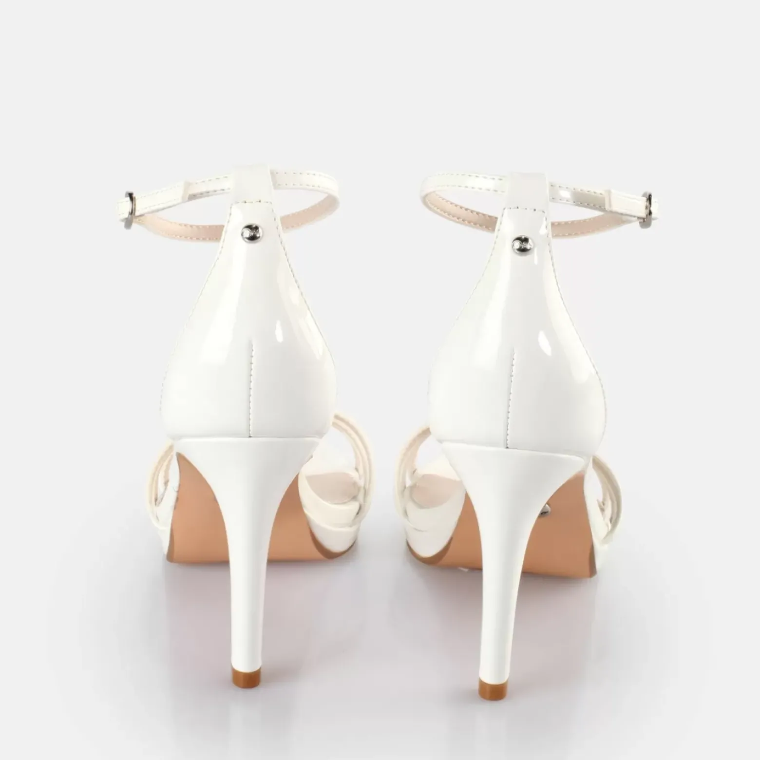 Best Sale BUFFALO Melissa 2 Sandales A Talon Veganes Blanc