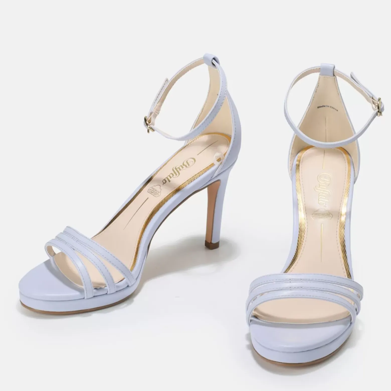 Hot BUFFALO Melissa Sandales Veganes Clair Bleu