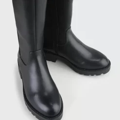 Shop BUFFALO Mireya Bottes Au-Dessus Du Genou Veganes Noir