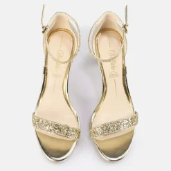 Sale BUFFALO Monroe 2 Sandales A Talon Vegan Gold Or