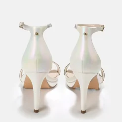 Cheap BUFFALO Monroe Sandales Veganes Perle Blanc