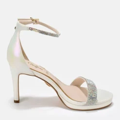 Cheap BUFFALO Monroe Sandales Veganes Perle Blanc