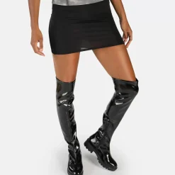 Shop BUFFALO Myrna Overknee Bottes Vegan Noir