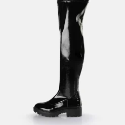 Shop BUFFALO Myrna Overknee Bottes Vegan Noir