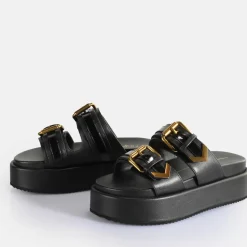 Flash Sale BUFFALO Noa Ari Sandales A Plateforme Veganes Noir