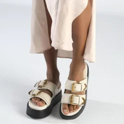 Best BUFFALO Noa Ari Sandales A Plateforme Veganes Creme