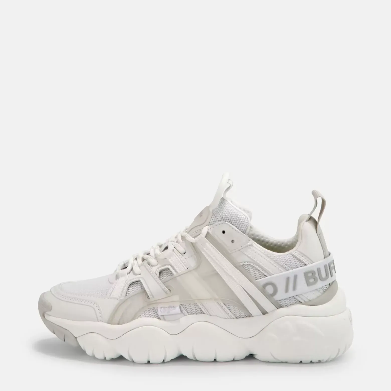 Cheap BUFFALO Oarbis Hike Baskets Basses Veganes Blanc