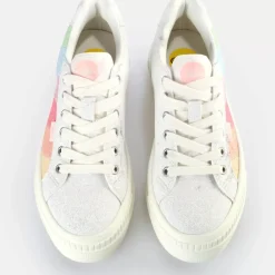 Outlet BUFFALO Paired Baskets Basses Veganes/Arc-En-Ciel Blanc