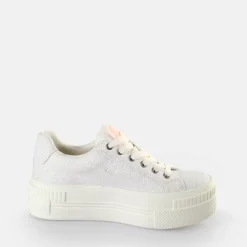 Outlet BUFFALO Paired Baskets Basses Veganes/Arc-En-Ciel Blanc