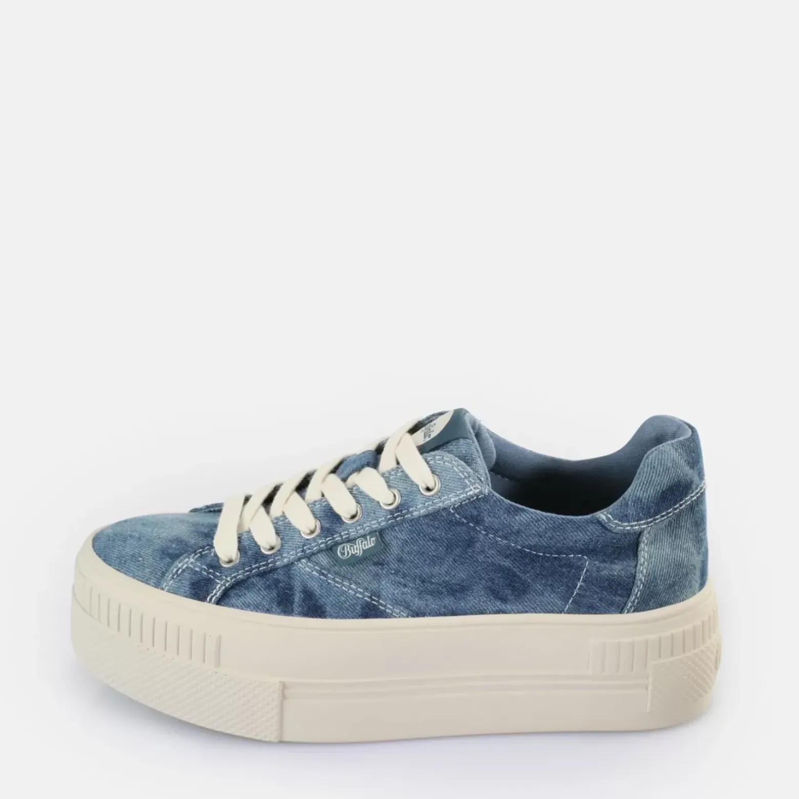 Store BUFFALO Paired Baskets Basses Veganes Jean Bleu