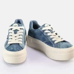 Store BUFFALO Paired Baskets Basses Veganes Jean Bleu