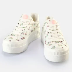 Outlet BUFFALO Paired Baskets Basses Veganes/Fleurs Blanc