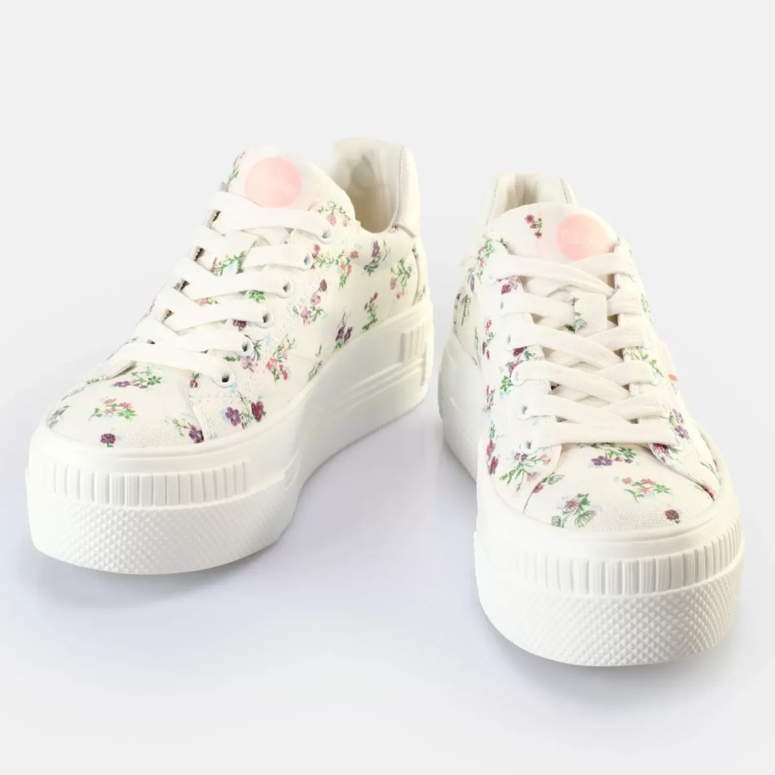 Outlet BUFFALO Paired Baskets Basses Veganes/Fleurs Blanc