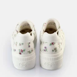 Outlet BUFFALO Paired Baskets Basses Veganes/Fleurs Blanc