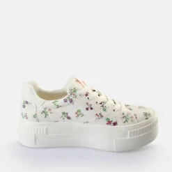 Outlet BUFFALO Paired Baskets Basses Veganes/Fleurs Blanc