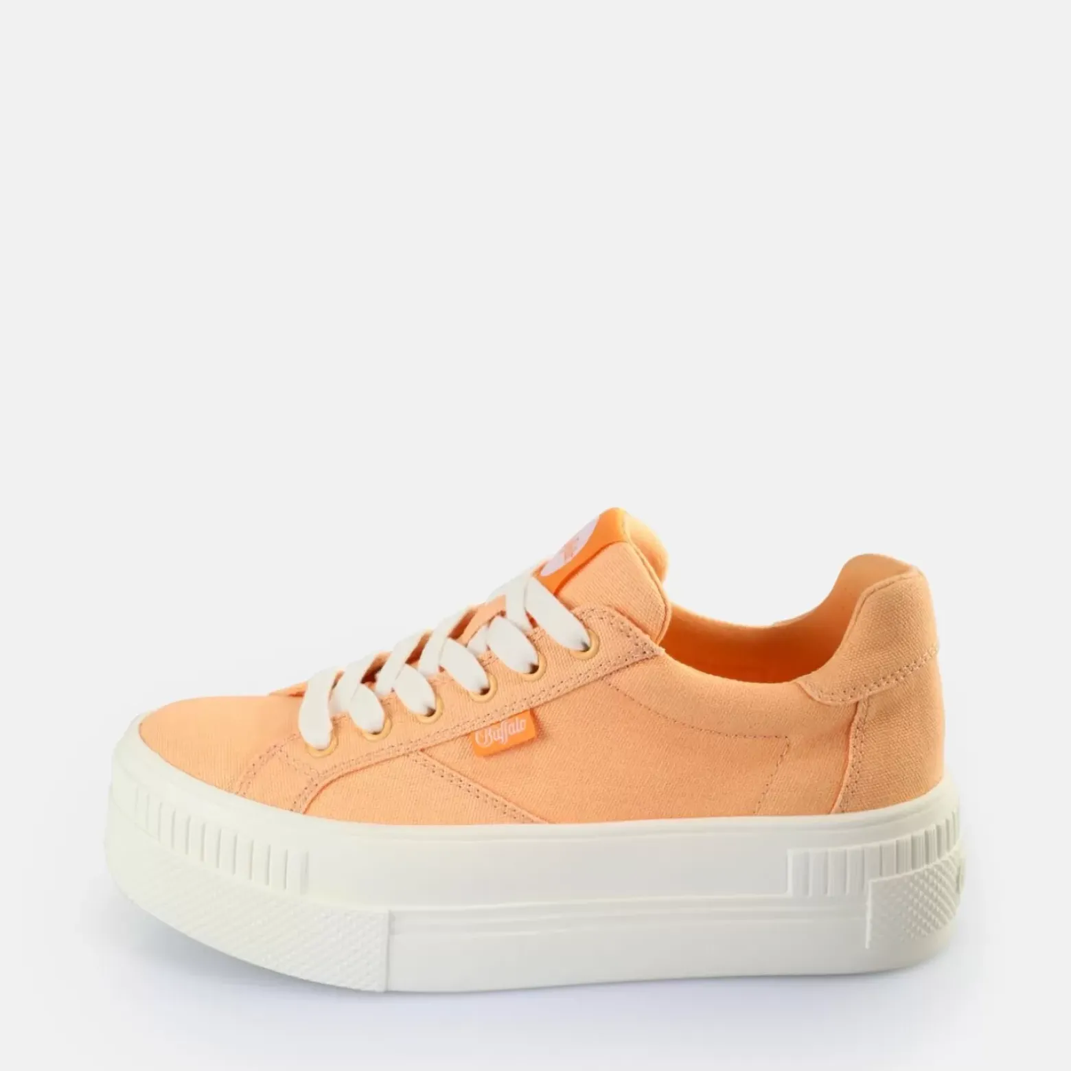 Cheap BUFFALO Paired Baskets Basses Veganes Peche Orange