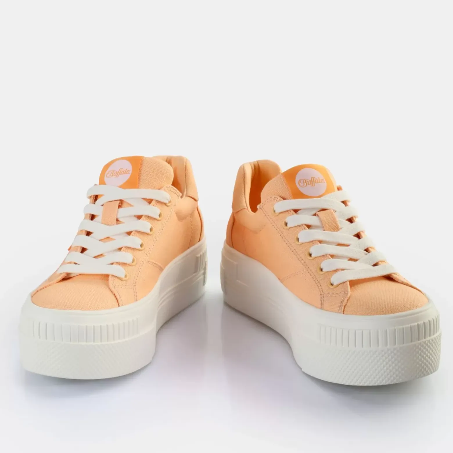 Cheap BUFFALO Paired Baskets Basses Veganes Peche Orange