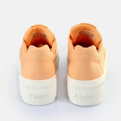 Cheap BUFFALO Paired Baskets Basses Veganes Peche Orange