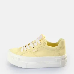 Cheap BUFFALO Paired Baskets Basses Veganes Jaune