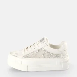 Cheap BUFFALO Paired Lace Baskets Basses Veganese Argent