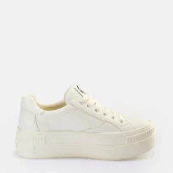 Fashion BUFFALO Paired Laceup Lo Baskets Basses Vegan Blanc