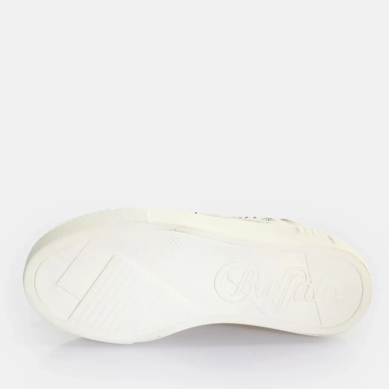 Outlet BUFFALO Paired Laceup Lo Baskets Basses Vegan Graffiti Blanc