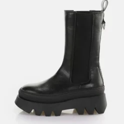 Cheap BUFFALO Parker Chelsea Bottes Noir