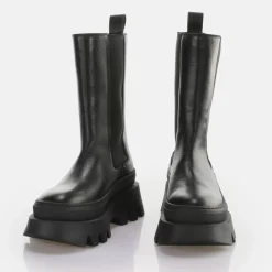 Cheap BUFFALO Parker Chelsea Bottes Noir