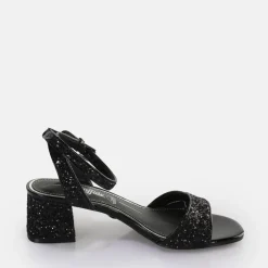 Shop BUFFALO Rainelle Sandales A Talon Vegan/Argent Noir