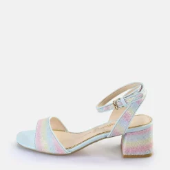 Cheap BUFFALO Rainelle Sandales A Talon Veganes Mix Pastel Pastel Multi