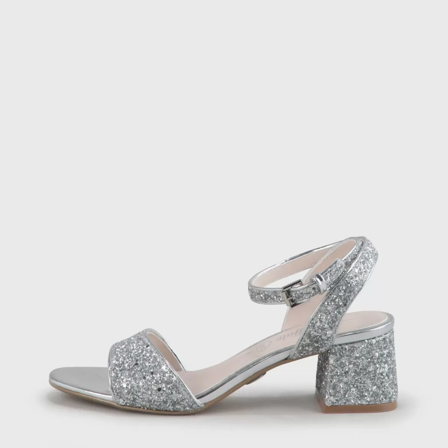 Best BUFFALO Rainelle Sandales Lanieres Veganes Argent