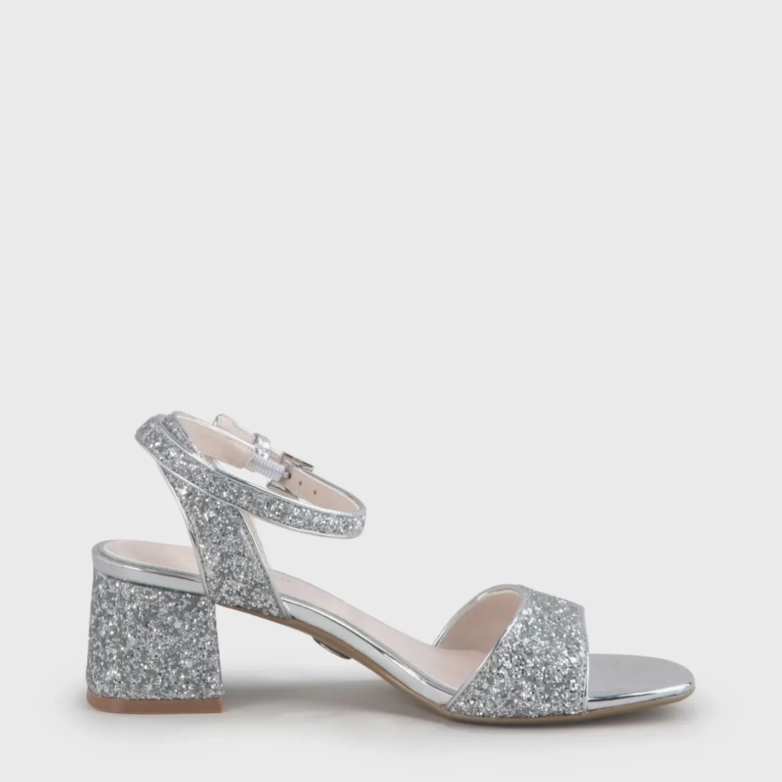 Best BUFFALO Rainelle Sandales Lanieres Veganes Argent