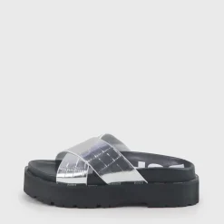 Cheap BUFFALO Ramira Sandales Veganese Argent