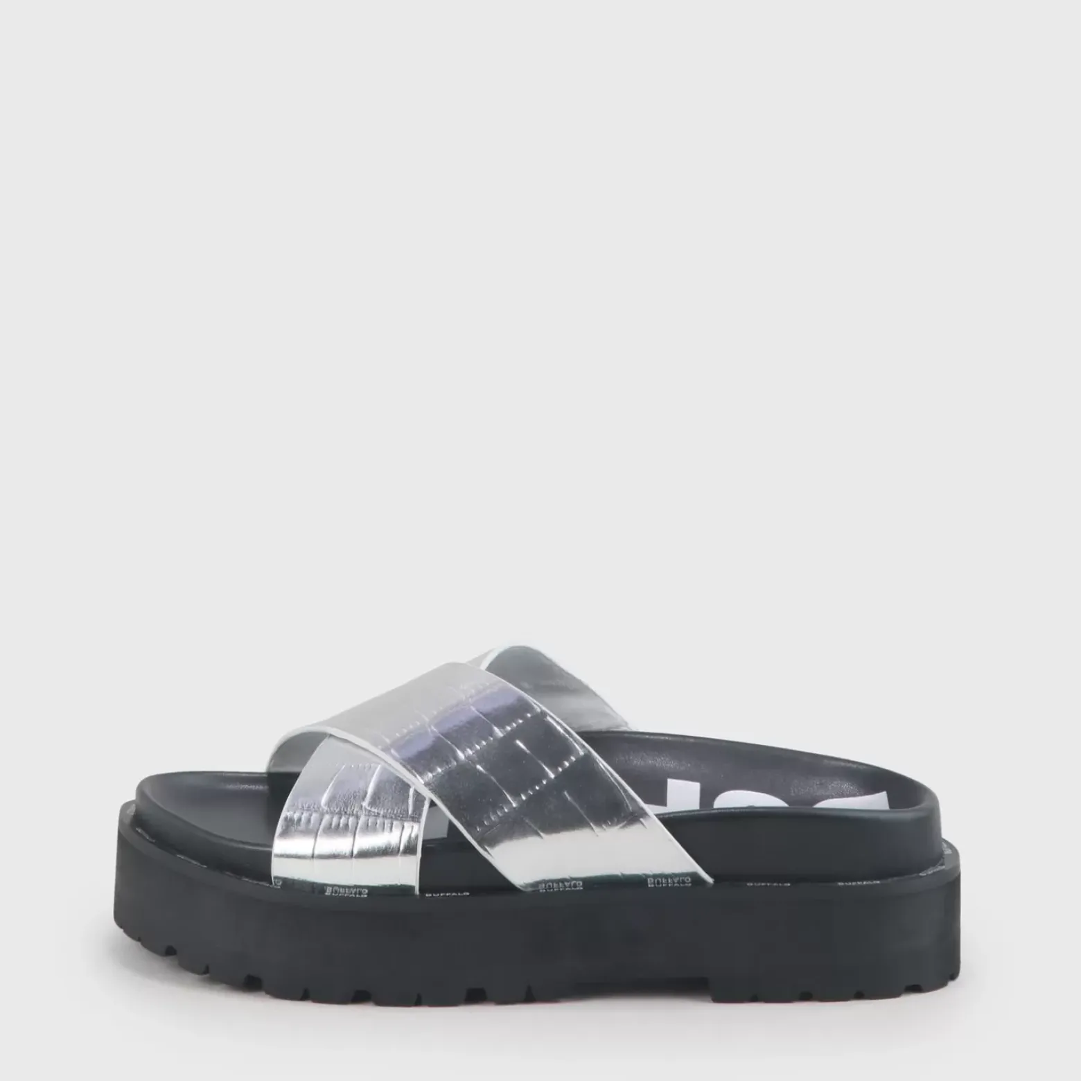 Cheap BUFFALO Ramira Sandales Veganese Argent