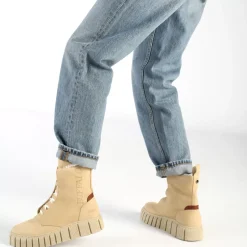 Online BUFFALO Rampa Lace Up Hi Warm Bottines Creme