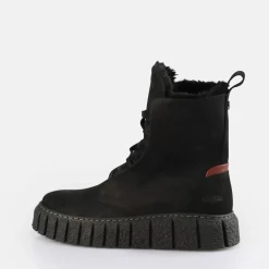 Fashion BUFFALO Rampa Lace Up Hi Warm Bottines Noir