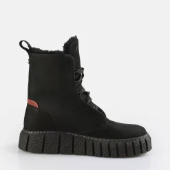Fashion BUFFALO Rampa Lace Up Hi Warm Bottines Noir