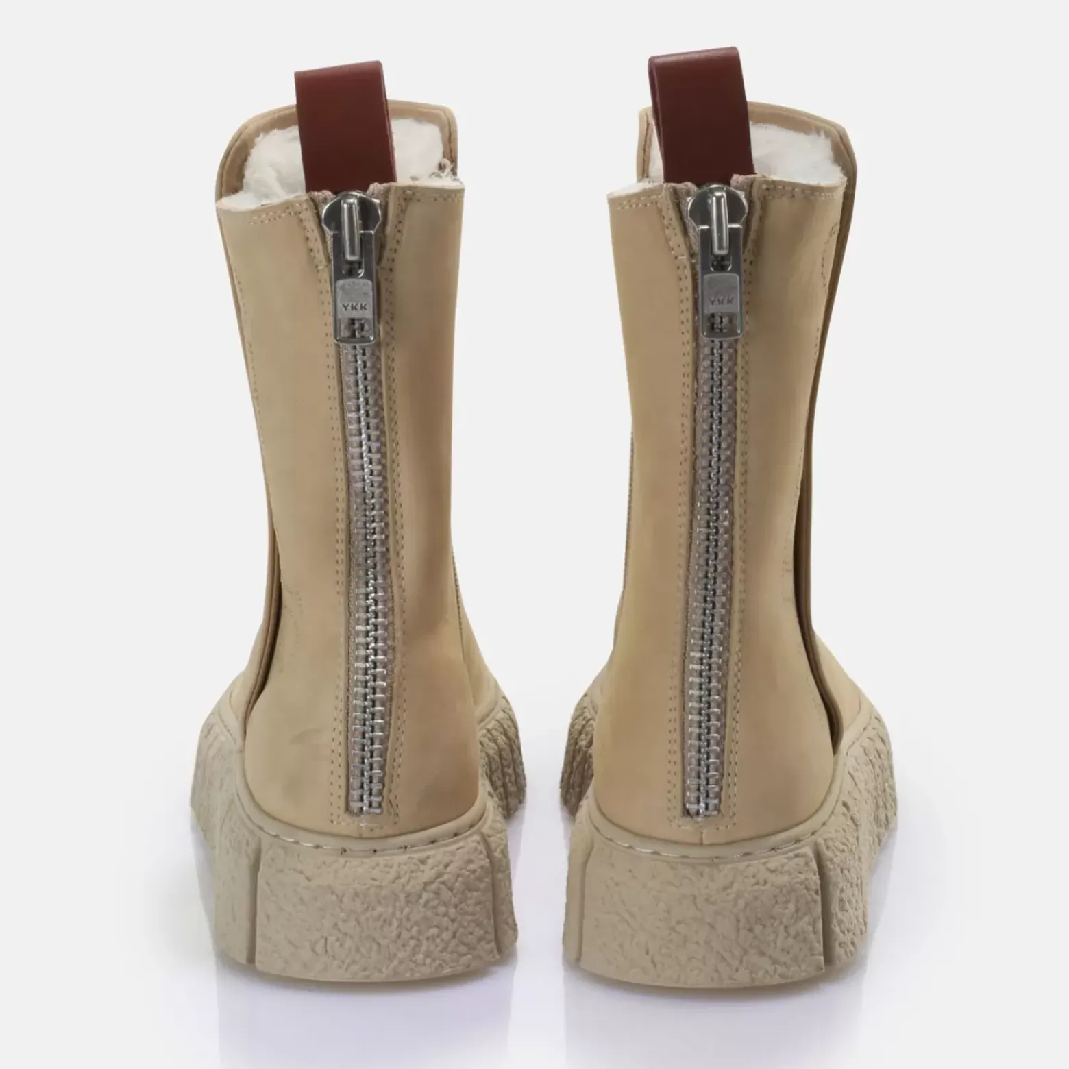 Best Sale BUFFALO Rampa Zip Warm Bottines Creme