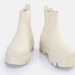 Best BUFFALO Raven Chelsea Bottines Vegan Blanc Casse