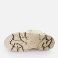 Best BUFFALO Raven Laceup Hi Bottines Vegan Noir Creme